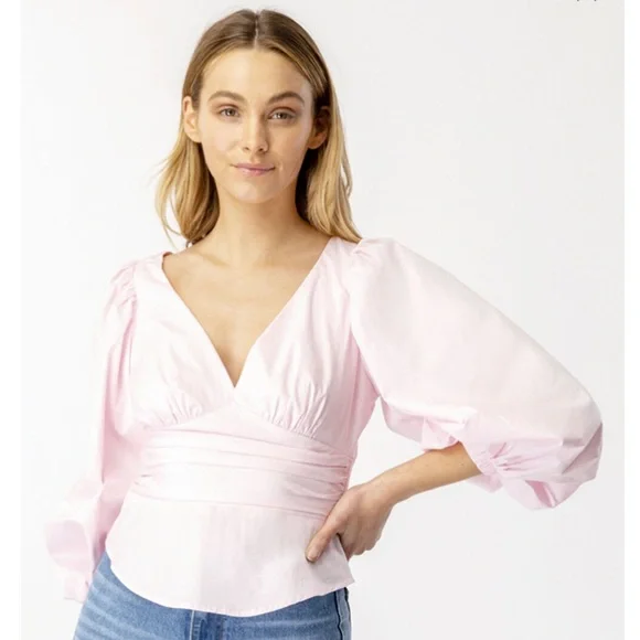 Bardot Anabella Poplin Top - Picture 2 of 8